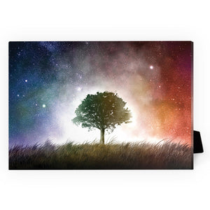 Tree of Light Desktop Canvas Desktop Canvas 18 x 13cm Clock Canvas