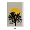 Tree Shadow Canvas Art A / 30 x 45cm / Unframed Canvas Print Clock Canvas