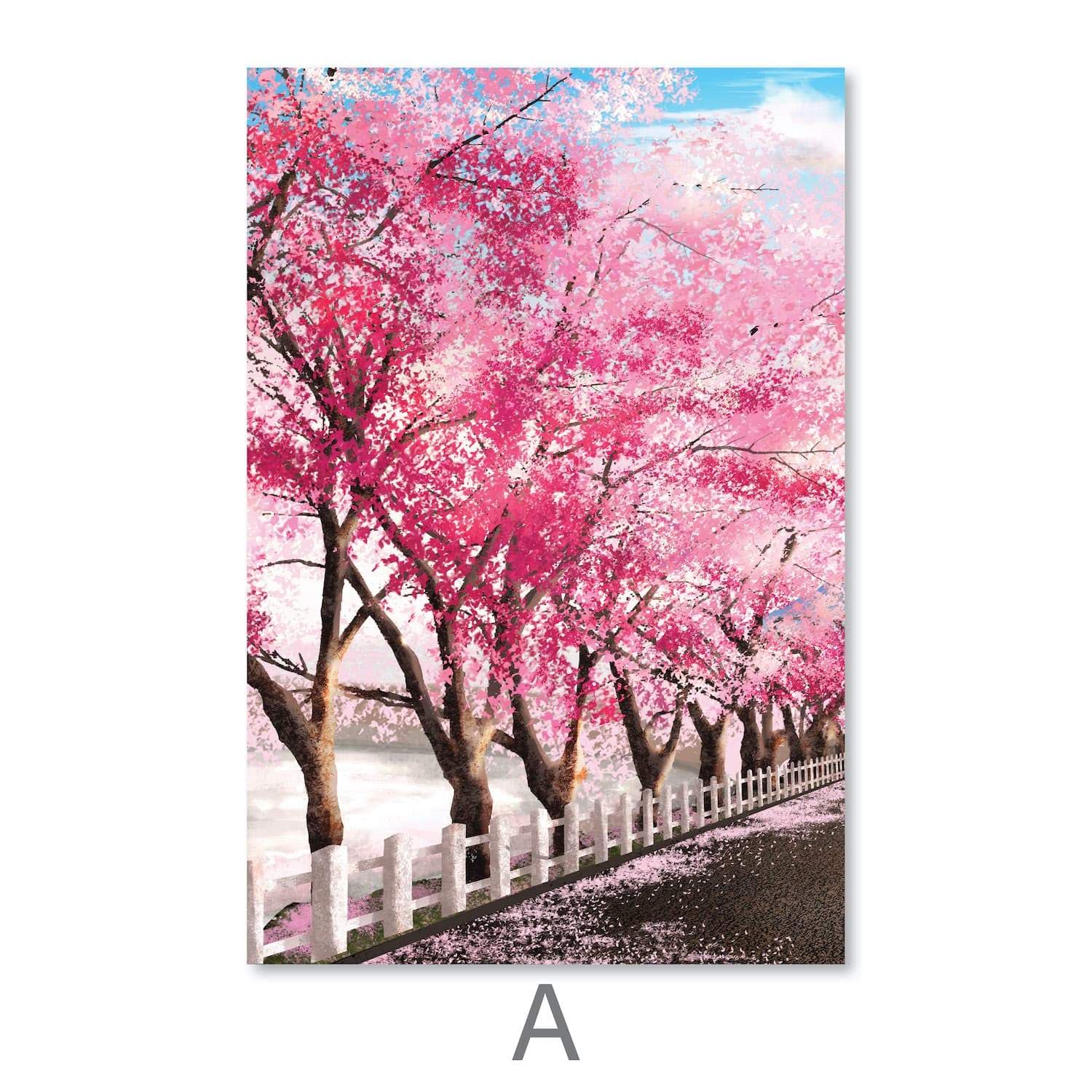 Trees Of Fuji Canvas Art A / 40 x 60cm / Unframed Canvas Print Clock Canvas