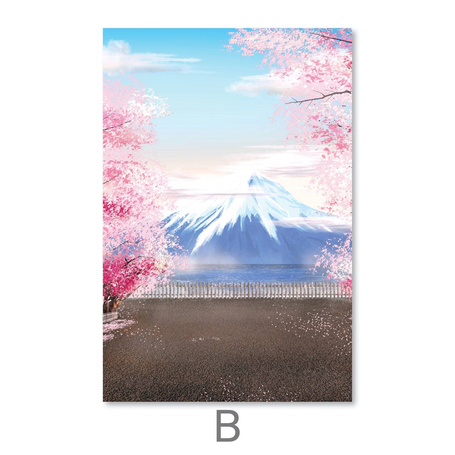 Trees Of Fuji Canvas Art B / 40 x 60cm / Unframed Canvas Print Clock Canvas