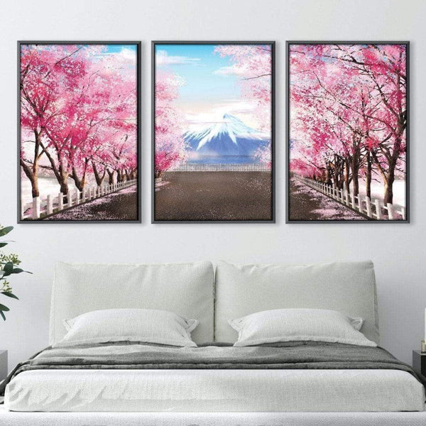 Trees Of Fuji Canvas Art Clock Canvas