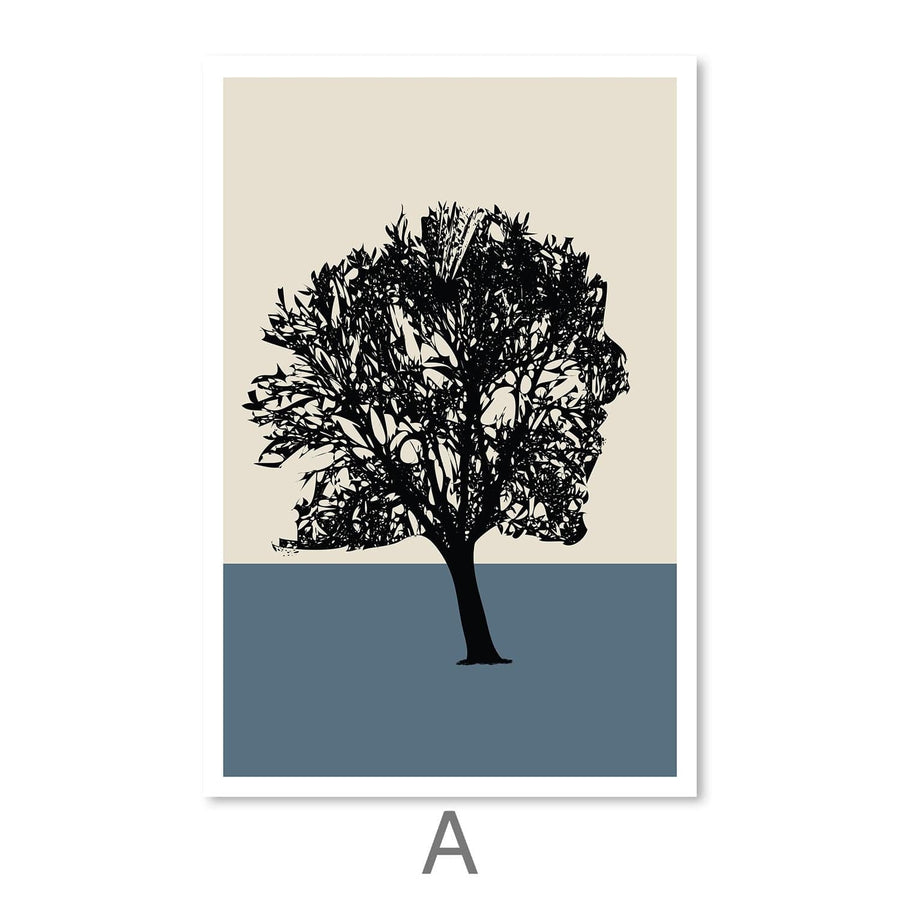 Tri Forest Layer Canvas Art Clock Canvas