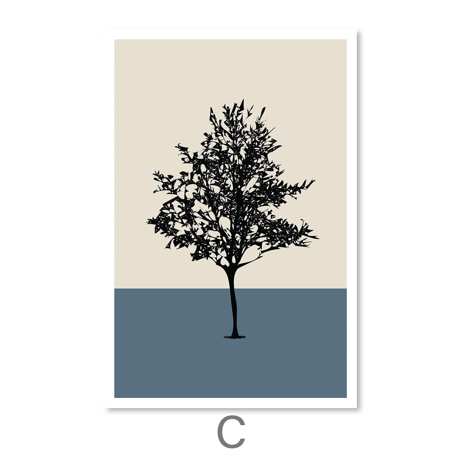 Tri Forest Layer Canvas Art Clock Canvas