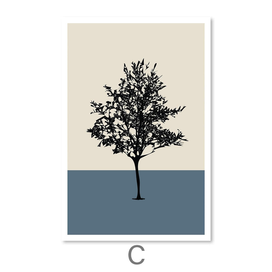 Tri Forest Layer Canvas Art Clock Canvas
