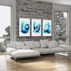 Trident Seas Canvas Art Clock Canvas