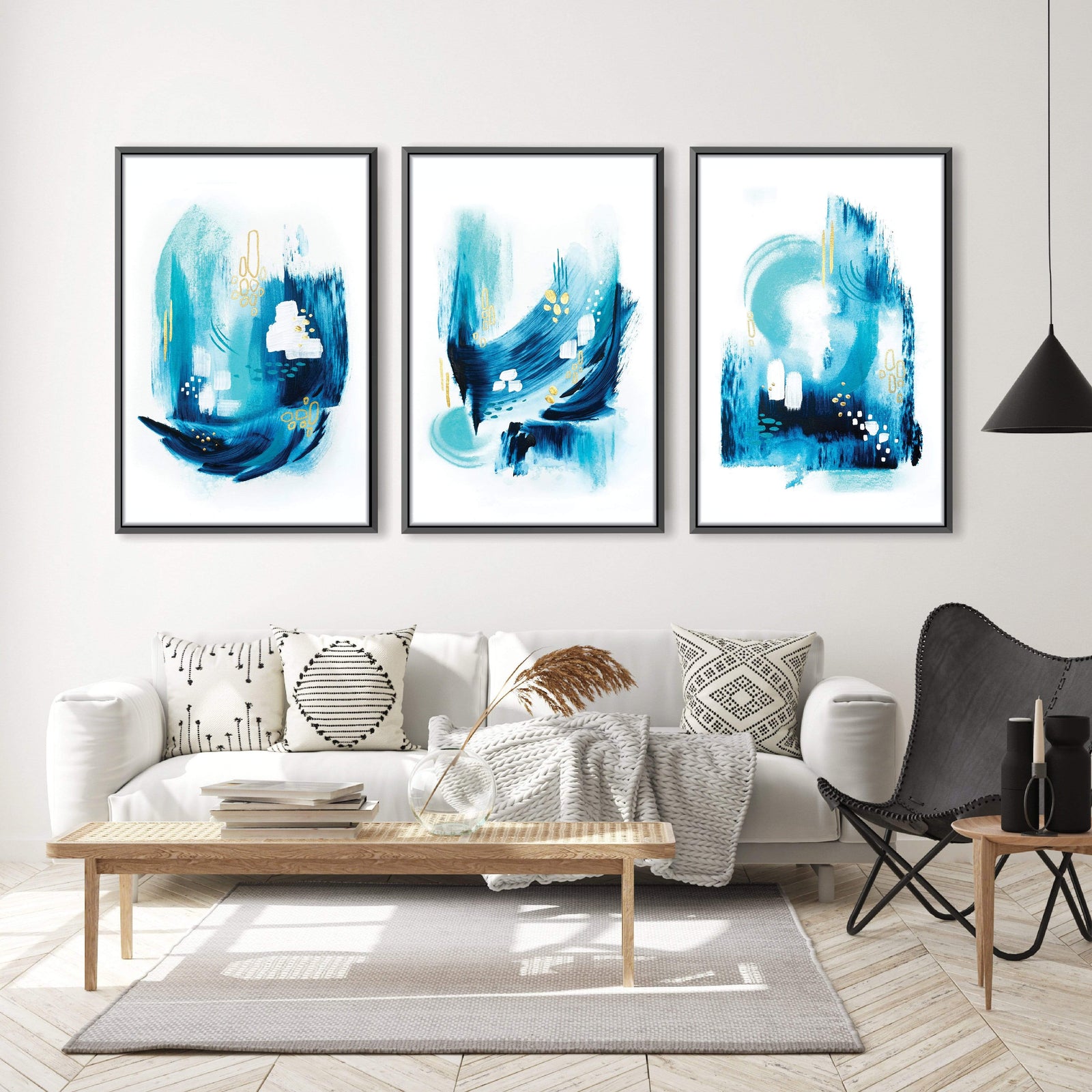 Trident Seas Canvas Art Clock Canvas