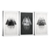 Trinity Landscapes Canvas Art Set of 3 / 30 x 45cm / Unframed Canvas Print Clock Canvas