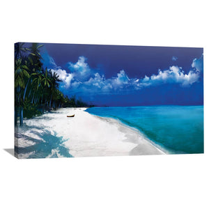 Tropical Escape Canvas Art 50 x 25cm / Unframed Canvas Print Clock Canvas