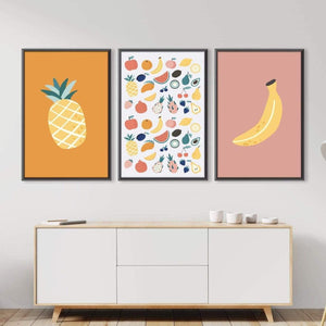 Tropical Fruities Canvas Art Clock Canvas