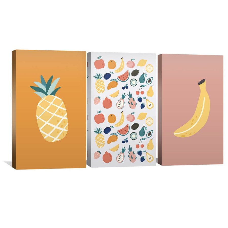 Tropical Fruities Canvas Art Clock Canvas
