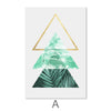 Tropical Geometry I Canvas Art A / 30 x 45cm / Unframed Canvas Print Clock Canvas