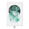 Tropical Geometry I Canvas Art B / 30 x 45cm / Unframed Canvas Print Clock Canvas