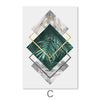 Tropical Geometry I Canvas Art C / 30 x 45cm / Unframed Canvas Print Clock Canvas
