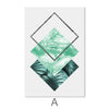 Tropical Geometry II Canvas Art A / 30 x 45cm / Unframed Canvas Print Clock Canvas