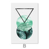 Tropical Geometry II Canvas Art Clock Canvas