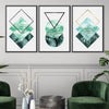 Tropical Geometry II Canvas Art Clock Canvas
