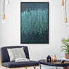 Turquoise Shimmer Canvas Art 30 x 45cm / Unframed Canvas Print Clock Canvas