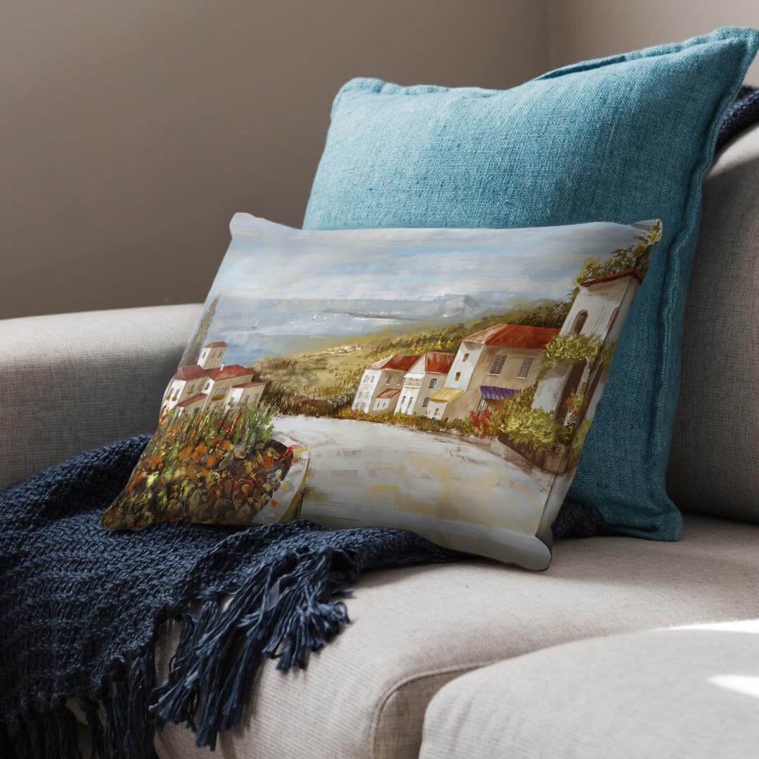 Tuscan Streets Cushion Cushion Cushion Landscape Clock Canvas