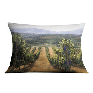 Tuscan Vinyard Cushion Cushion 48 x 33cm Clock Canvas