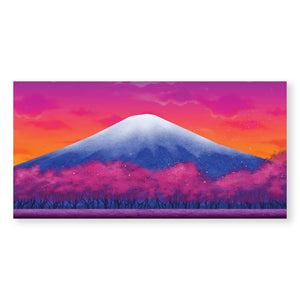 Twilight Fuji Canvas Art Clock Canvas