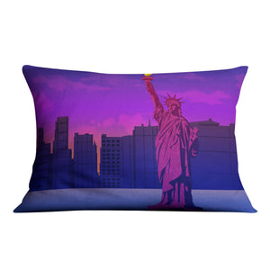 Twilight Liberty Cushion Cushion 48 x 33cm Clock Canvas