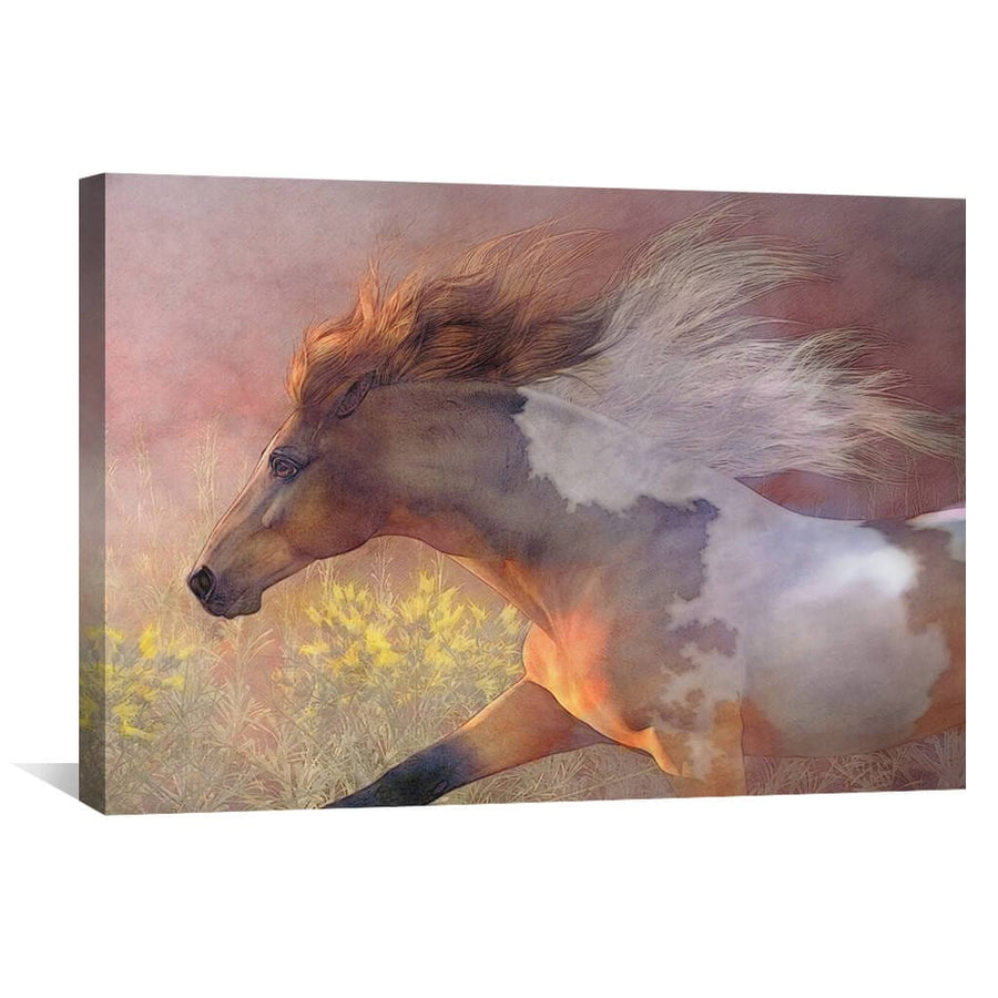 Twilight Run Canvas Art 45 x 30cm / Unframed Canvas Print Clock Canvas