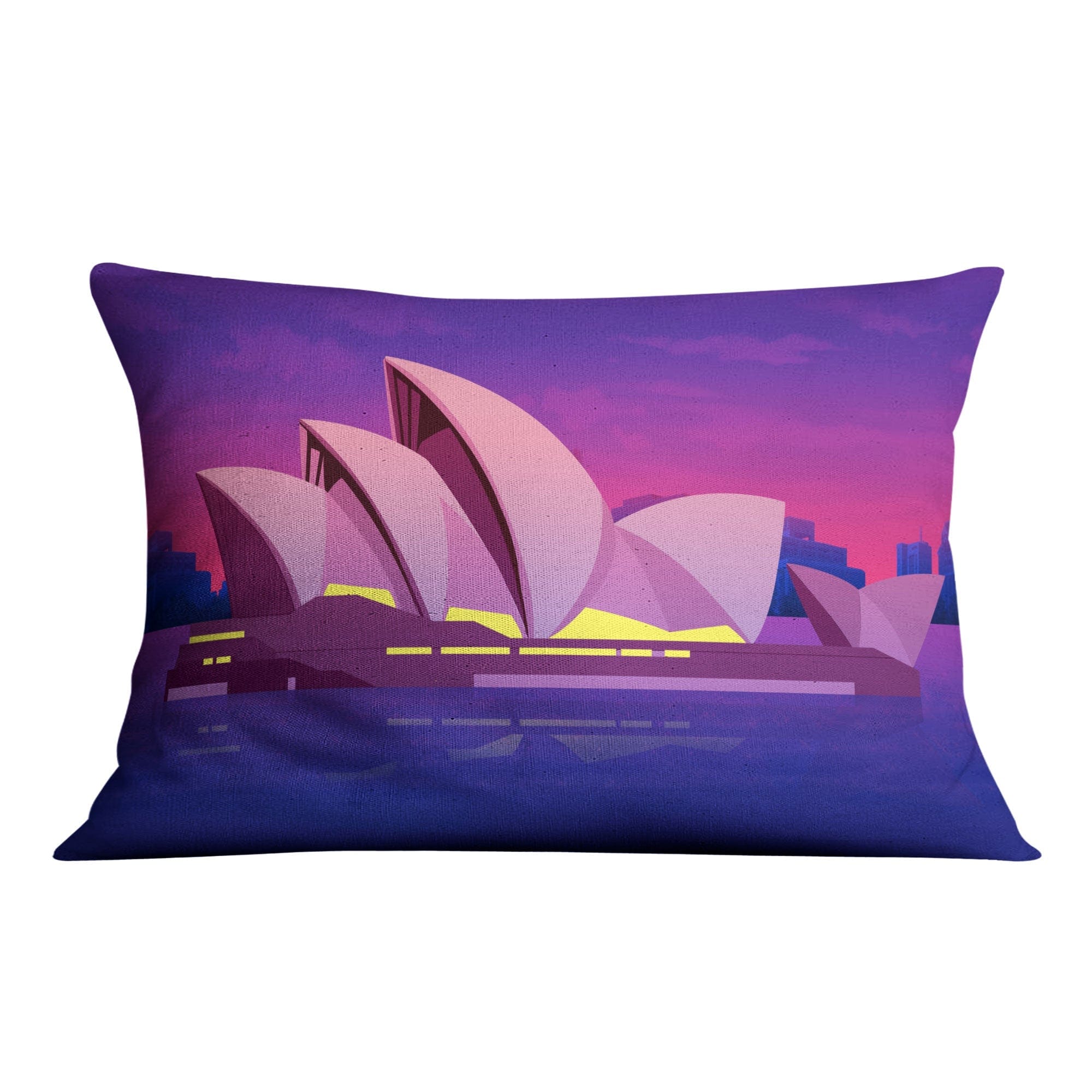 Twilight Sydney Cushion Cushion 48 x 33cm Clock Canvas