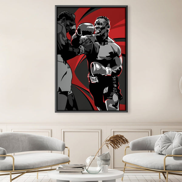 Tyson Punch Canvas Art 30 x 45cm / Unframed Canvas Print Clock Canvas