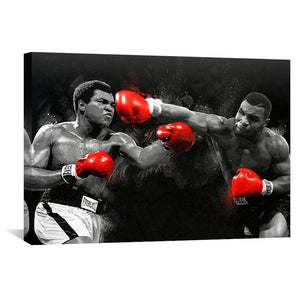 Tyson vs Ali Canvas Art Clock Canvas