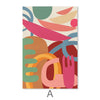 Undulating Shapes-Set Canvas Art A / 30 x 45cm / Unframed Canvas Print Clock Canvas