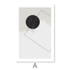 Unique Shapes Canvas Art A / 30 x 45cm / Unframed Canvas Print Clock Canvas