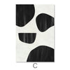 Unique Shapes Canvas Art C / 30 x 45cm / Unframed Canvas Print Clock Canvas
