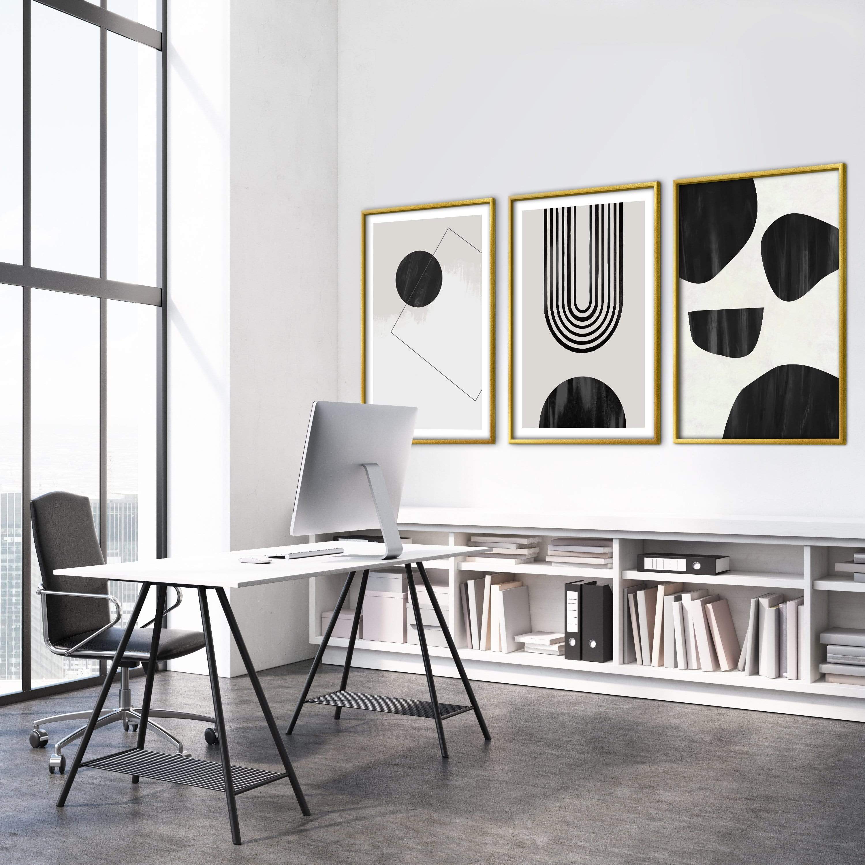 Unique Shapes Canvas Art Clock Canvas