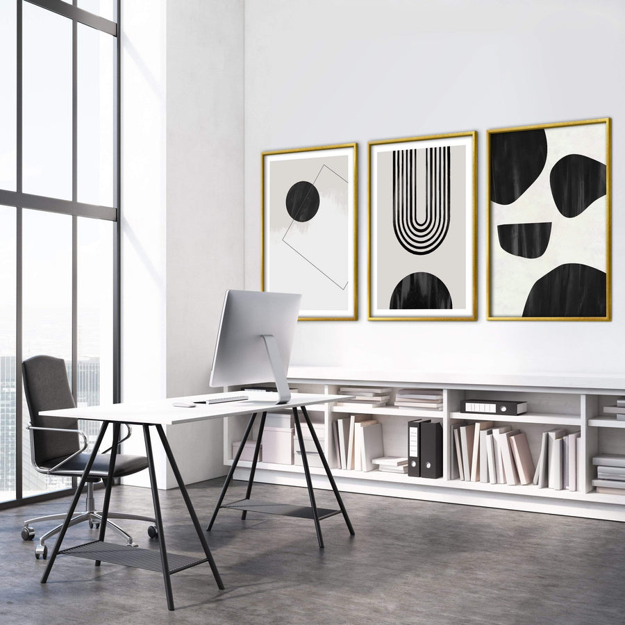 Unique Shapes Canvas Art Clock Canvas