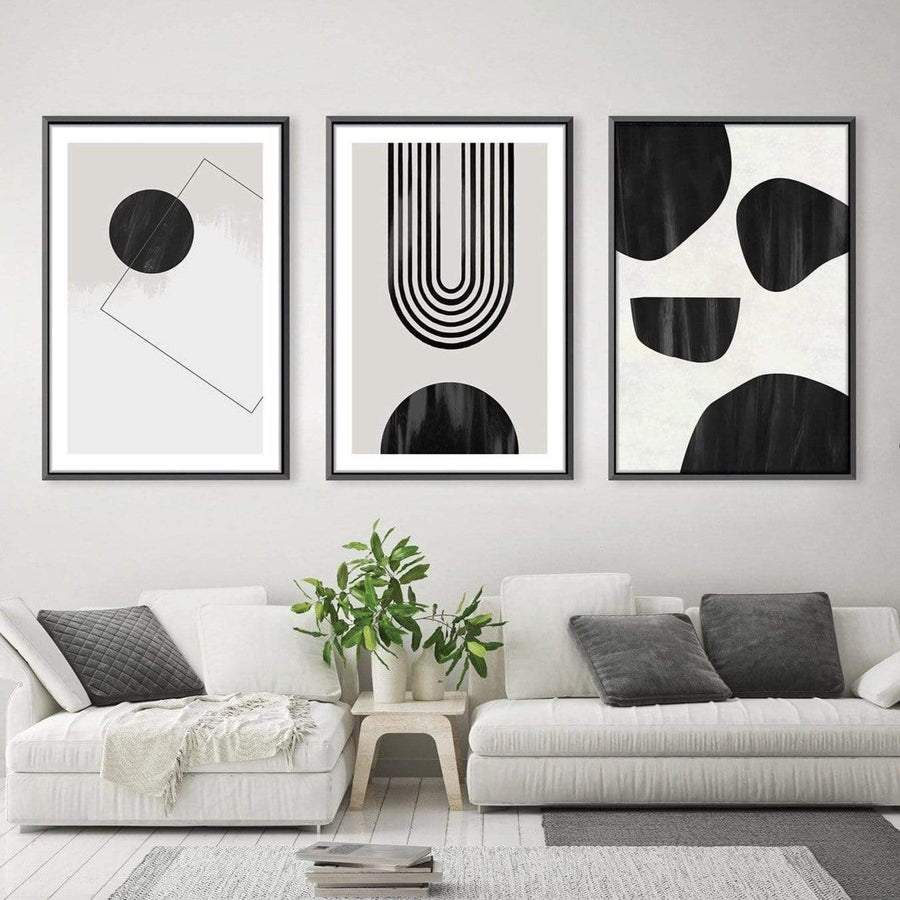 Unique Shapes Canvas Art Clock Canvas