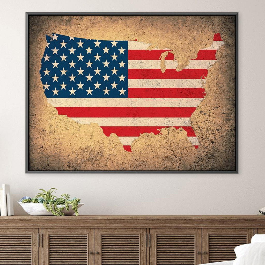 United States of America Canvas – ClockCanvas