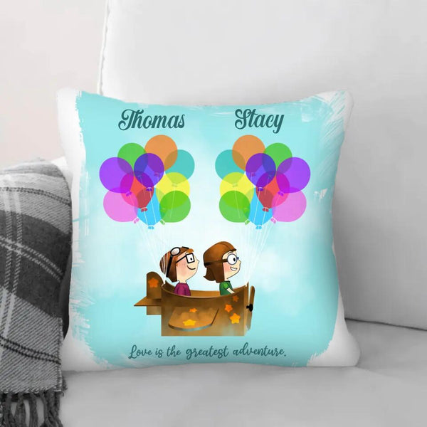 Up Up and Away Cushion Customizer Square Cushion / Polyester Linen / 45 x 45cm Clock Canvas