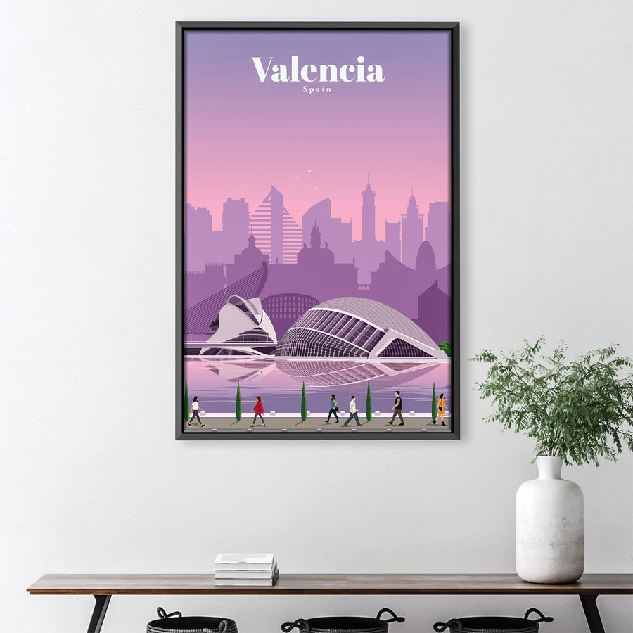 Valencia Canvas - Studio 324 Art Clock Canvas