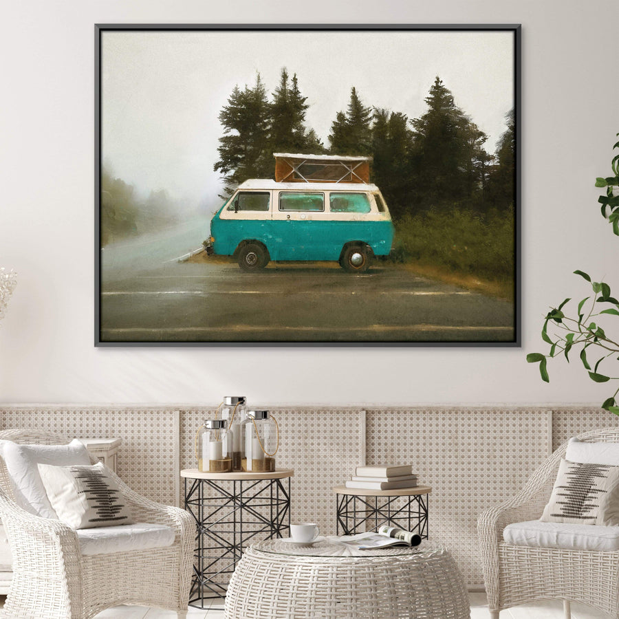 Van Trips Canvas Art Clock Canvas