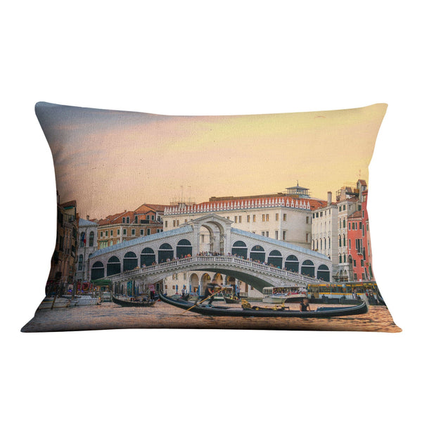 Venice Bridge Cushion Cushion 48 x 33cm Clock Canvas