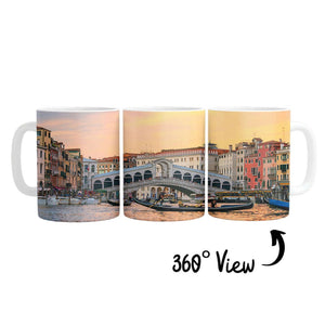 Venice Bridge Mug Mug White Clock Canvas