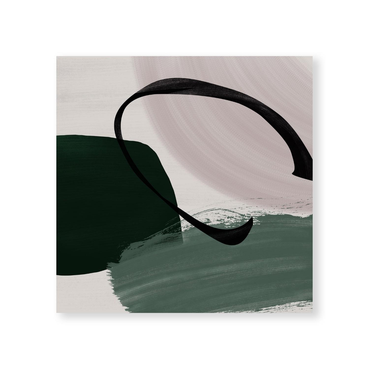 Verde Montage Canvas Art Clock Canvas