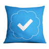Verified Blue Cushion Cushion 45 x 45cm Clock Canvas