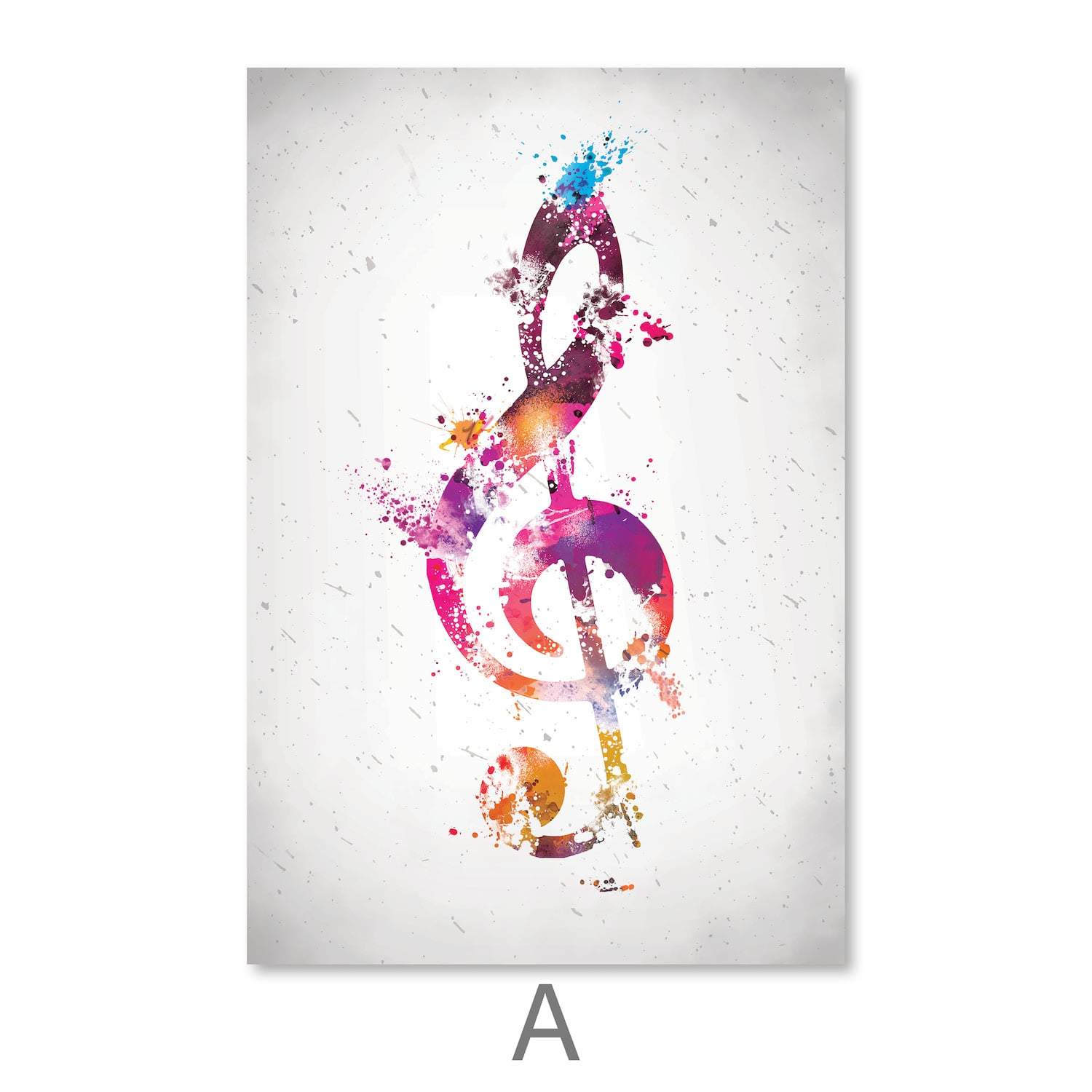Vibing Musical Notes Canvas | Canvas Wall Art – ClockCanvas