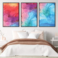 Vibrant Watercolor Canvas Art Clock Canvas