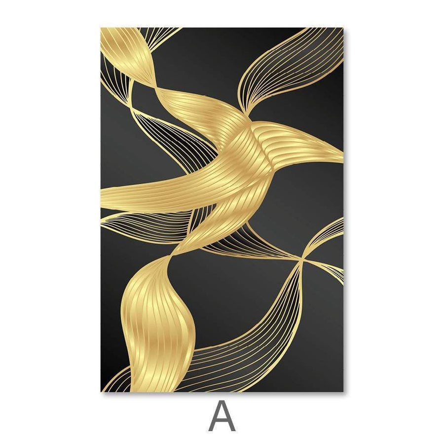 Vibrant Waves Canvas Art A / 40 x 60cm / Unframed Canvas Print Clock Canvas