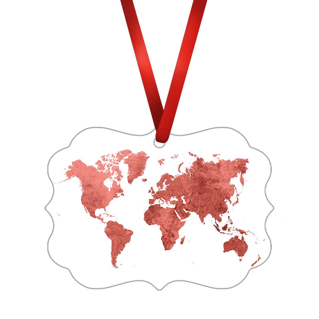 Vibrant World Map Ornament C product thumbnail