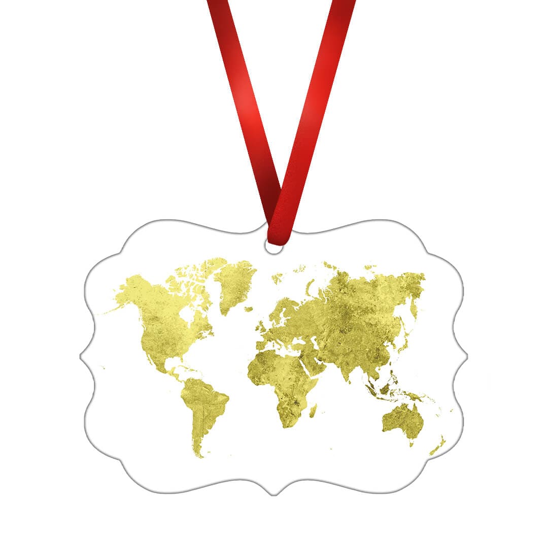 Vibrant World Map Ornament D product thumbnail