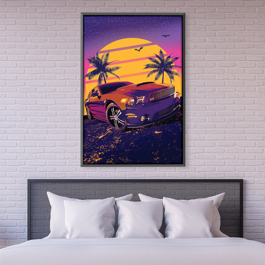 Vice Muscle Canvas Art Clock Canvas
