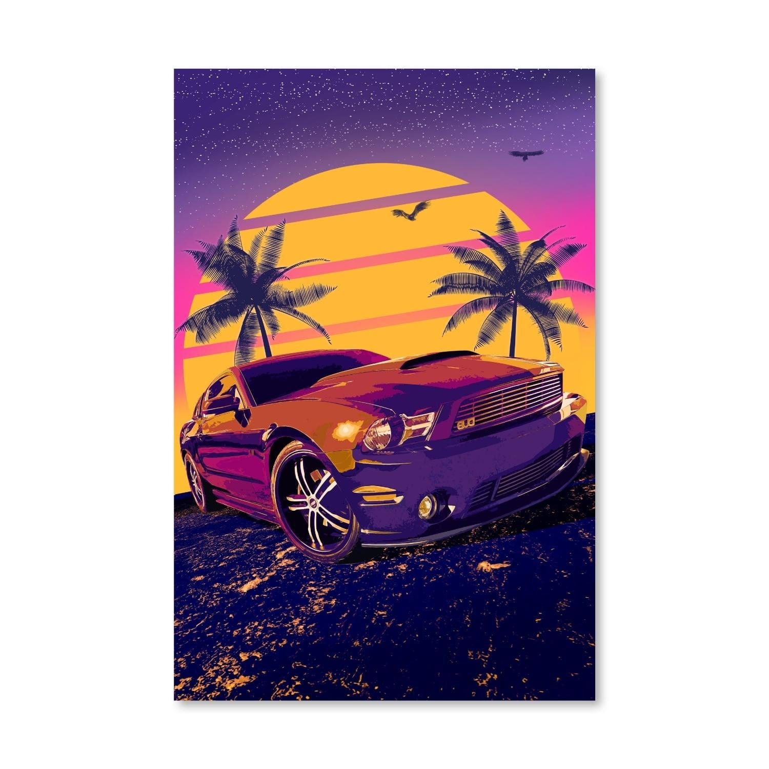 Vice Muscle Canvas Art Clock Canvas